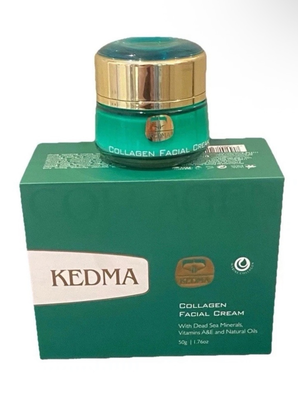 KEDMA COLLAGEN FACIAL CREAM-DEAD SEA MINERALS &VITAMINS A & E & NATURAL OILS-NEW